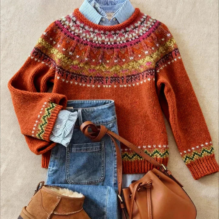 Simona | Chic Vintage Knit Sweater