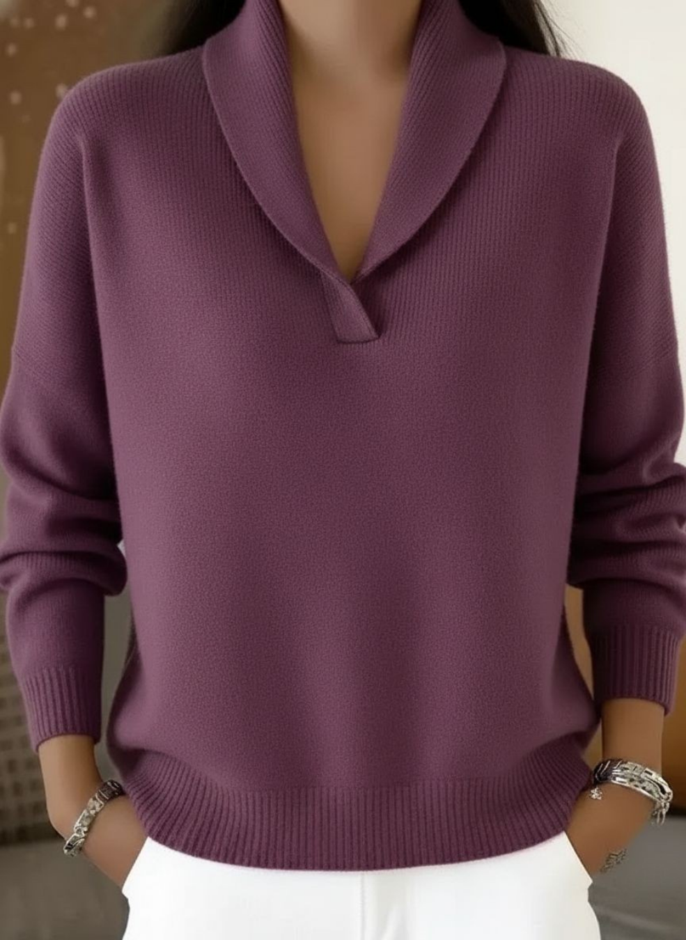 Jason & Lisa Sydney | V-Neck Sweater
